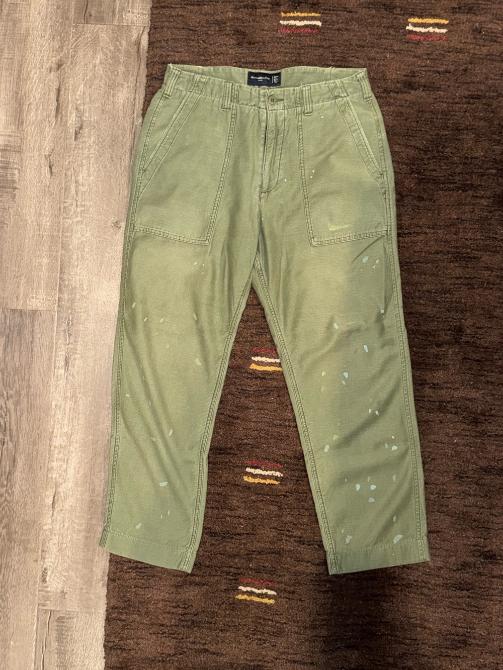 Abercrombie & Fitch Olive Green Fatigue Pants - Size 32x32